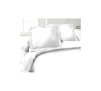 LOVELY HOME Lot de 2 Taies d'Oreillers 100% coton 50x70 cm blanc