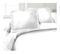 LOVELY HOME Lot de 2 Taies d'Oreillers 100% coton 50x70 cm - Blanc