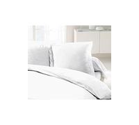 LOVELY HOME Lot de 2 Taies d'Oreillers 100% coton 63x63 cm blanc