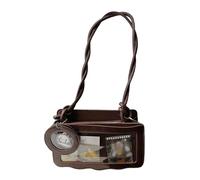 Lovely Itabag For Pin Display PU Leather Shoulder Bag Fashion Commuting Dating Simple Crossbody Simple Shoulder Pu Leather Messenger Fashion Itabag Decoration