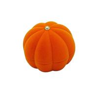 Lovely Jewelry Box Pumpkin Shaped Earring Case Ear Stud Storage Box Wedding Jewelry Gift Holder (Random Color)