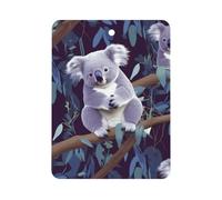 Lovely Koala Désodorisant de voiture à suspendre, tablettes d'aromathérapie parfumées longue durée, cartes parfumées carrées pour véhicules, chambre à coucher, armoire, style gris