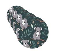 Lovely Koala Lot de 4 cartes désodorisantes personnalisées pour voiture - Cadeau pour homme et femme - Tablettes d'aromathérapie - Cartes parfumées à suspendre pour armoire de salle de bain
