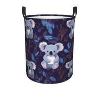 Lovely Koala - Panier à linge circulaire - Imperméable, léger et durable avec poignées | Panier à linge pliable pour décoration d'intérieur et rangement polyvalent