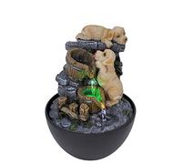 Lovely Labs Fontaine à eau d'intérieur avec lumière LED | Taille 13,3 x 13,3 x 18 cm | Prise USB
