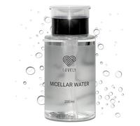 LOVELY Lotion micellaire pour le visage sans huile - Nettoyage doux du visage et des cils - Démaquillant - Nettoyant pour extensions de cils - Hypoallergénique et sans alcool - Eau micellaire (200 ml)