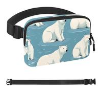 Lovely Pack of Polar Bears-1613 Sac banane pour homme et femme, sac banane avec sangle réglable, sac banane tendance pour voyage, plein air, course à pied, randonnée, multicolore, multicolore,