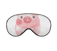 Lovely Pig Masque de sommeil pour les yeux bloquant la lumière, confortable et doux, couverture des yeux avec bande élastique, convient aux hommes et aux femmes, convient pour voyager/dormir