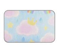 Lovely Pink Cloud Rainbow Summer Cat Blanket Self Cooling 96,5 x 58,4 cm Coussinets de refroidissement pour poulet Accessoires d'intérieur Manta Rafraîcante para perro M