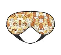 Lovely Retriever Masque de sommeil doux pour les yeux pour la maison et le camping, bloque la lumière, confortable pour la plupart des utilisateurs