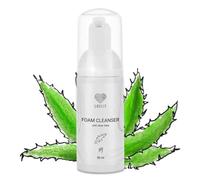 LOVELY Shampooing pour extensions de cils - Parfum aloe vera 50 ml | Mousse nettoyante sans huile pour cils | Nettoyant doux pour cils et visage | Shampooing démaquillant pour extensions de cils