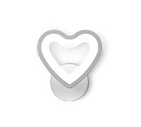 Lovely Simplicity Modern Sconce Wall Lamp White Heart-Shaped Acrylic Lights Cold Light Warm Neutral Small Night Lighting Compatible with Children's Bedrooms Bedside Stairs Living R (Neutral Light)