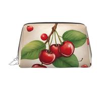 Lovely Sweet Cherry 1 Trousse de toilette prête à voyager, organisateur de maquillage compact pour femme, Argenté., Taille unique