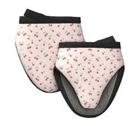 Lovely Sweet Cherry Mini gants de cuisine en silicone résistants à la chaleur Idéal pour la pâtisserie, la cuisine, les grillades et le camping Taille unique