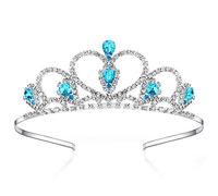 Lovelyshop Blue Gems strass diadème pour petite fille en Halloween anniversaire princesse