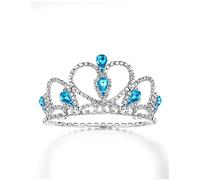 Lovelyshop Couronne diadème pour Chien/Chat en Strass Bleus, série Pet, Accessoire pour Cheveux de Costume - Taille Moyenne