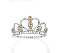 Lovelyshop Couronne diadème pour Chien/Chat en Strass Jaunes, série Pet, pour Accessoires de Coiffure, Petite Taille