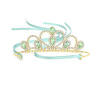 Lovelyshop Diadème coloré avec strass dorés pour petit enfant, grand enfant, bal de fin d'année, anniversaire, couronne de princesse, L, Strass, Cristal