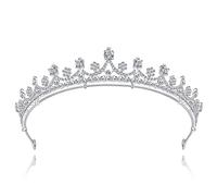 Lovelyshop Diadème de mariée en alliage brillant avec zircones délicates pour fête de mariage Quinceanera