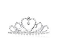 Lovelyshop Diadème en forme de cœur avec strass, 1Packungen, Métal, Strass