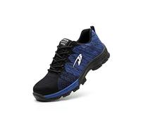 Lovelysi Chaussures de Sécurité Unisexes Homme Femmes, Low-Top Chaussures de Travail Embout Acier Protection Ultra légère et Indestructible Respirant, Anti-fracas et Anti-crevaison