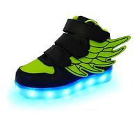 Lovelysi Unisex Enfants Garçon Fille LED Lumineuse avec des Ailes Chaussures Securité Mode 7 Couleurs Clignotants USB Rechargeable Mutilsport Shoes Sneaker