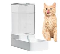 LOVEMETOO Distributeur Eau Et Croquettes Automatique pour Chat Et Chien | Mangeoire par Gravité | Distributeur d'Eau pour Animaux, 3,8 L