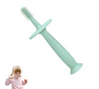LoveNoobs Brosse à dents de dentition pour bébé de 4 à 12 mois, design sûr, poils doux pour les gencives sensibles, brosses à dents en silicone de qualité alimentaire sans BPA