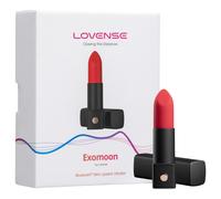 Lovense Exomoon - mini vibromasseur en forme de rouge à lèvres (noir)