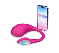 LOVENSE Lush 4.0 Vibromasseur Féminin Œuf Vibrant Connecté à Distance | Vibromasseur Point G avec Contrôle par Application, Sex Toy Femme Connecté, Étanche IPX7 avec LED, Sextoys Idéal pour Couples