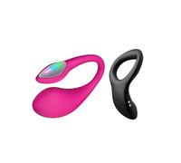 LOVENSE Lush 4 : Vibromasseur de point G portable avec lumière LED + LOVENSE Diamo : Anneau pénien vibrant et masseur de prostate pour hommes
