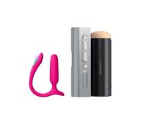 LOVENSE Lush Anal Plug Anal Vibrant avec Lumière LED, Idéal Débutants + LOVENSE Solace Pro Masturbateur Automatique Homme Machine à Fellation à Piston avec Expérience AI/VR Immersive