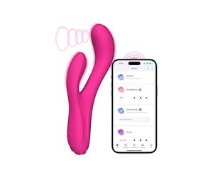 LOVENSE Osci 3 Vibromasseurs Feminin à Distance G-spot Rabbit Vibromasseurs Oscillation Massager with Dual Motor for Clitoridien Puissant, Imperméable Gode Vibro-Masseur Sextoy Jouet Sexualité Couple