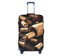 Lover Dog Paw Housse de protection pour boîte de voyage, housse de valise, housse de protection pour valise de 45,7 à 81,3 cm, Bouteille de vin en liège, L