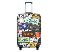 Lover Dog Paw Housse de protection pour boîte de voyage, housse de valise, housse de protection pour valise de 45,7 à 81,3 cm, Plaque d'immatriculation., L