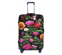 Lover Dog Paw Housse de protection pour boîte de voyage, housse de valise, housse de protection pour valise de 45,7 à 81,3 cm, Thug Life Flowers, XL