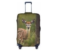 Lover Dog Paw Housse de protection pour boîte de voyage, housse de valise, housse de protection pour valise de 45,7 à 81,3 cm, Cerf blanc en forme de cerf, M