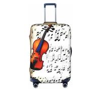 Lover Dog Paw Housse de protection pour boîte de voyage, housse de valise, housse de protection pour valise de 45,7 à 81,3 cm, Partitions de violon, M