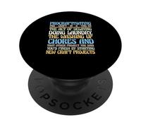 Lover Lover Funny Crafter Craft Hobby Procraftinating PopSockets PopGrip Adhésif