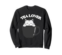 Lover of Tea Cool Lover of Tea Chats Sips Tea Sweatshirt