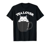Lover of Tea Cool Lover of Tea Chats Sips Tea T-Shirt