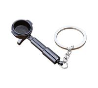 Lover Porte-clés porte-filtre avec poignée de café Noir | Accessoires pour machines à expresso avec des designs uniques d'outils à café, structure en métal pour les fêtes quotidiennes