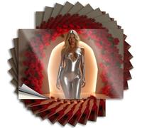 Lover Tattoo Autocollants esthétiques, décoration d'automne d'intérieur avec motif mignon pour carnet de fléchettes | Porte amovible en vinyle femme en costume métallique avec toile de fond en arche