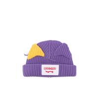 Loverboy by Charles Jeffrey, Femme, Accessoires, Violet, Taille: ONE Size Bonnet côtelé avec écusson logo