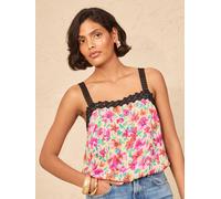 loveroses Love & Roses Lace Trim Cami jaune FR 40 (EU 38)