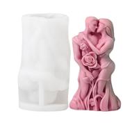 Lovers Candle Mold | Handmade Soap Plaster Epoxy-Resin Mould | Embracing Couples Fondant Cake Handmade Soap Plaster Epoxy-Resin Mould for Candle Making