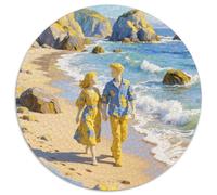 Lovers Puzzles 1000 Pieces Cadeau Unique Dot Painted Color Painting Jeu Éducatif Défi Jouet À De Qualité Supérieure Peinture Art pour Adultes Enfants 1000pcs (67.5x67.5cm)