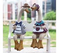 Lovers Statues Decorations de Ensemble de 2, Figurines extérieures Figurines décor de Maison, bibliothèque de Bureau Figures d'art, Artisanat de Cadeau à Collectionner, Ornements de Bureau pour