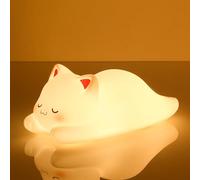 LOVERUIS Veilleuse Bébé Enfant Avec Minuterie 1/3 Heure - Kitty Chat Colorée - Cadeau pour Enfants (Mimi)