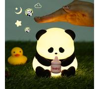 LOVERUIS Veilleuse panda bébé, lampe de nuit panda enfant, lampe cadeau pour fille, bambin, enfant, lampe de nuit LED rechargeable, lumière animalière chambre à coucher